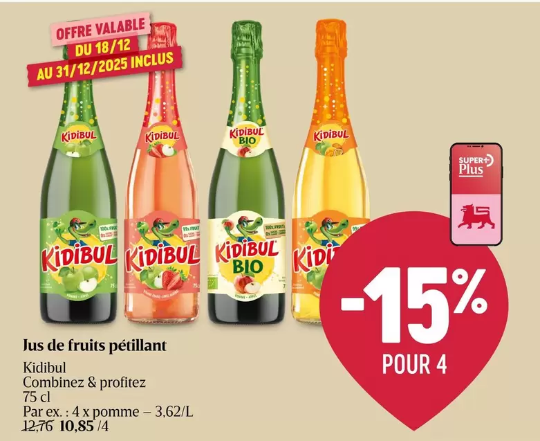 De - Jus de fruits pétillant