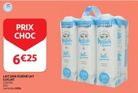 LAIT DEMI-ÉCRÉME UHT