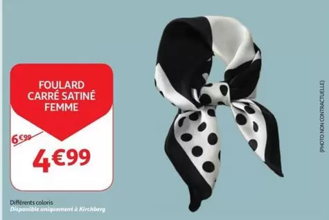 FOULARD CARRÉ SATINÉ FEMME