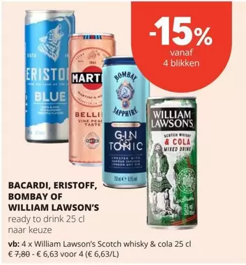 Be - William Lawson's Scotch whisky & cola