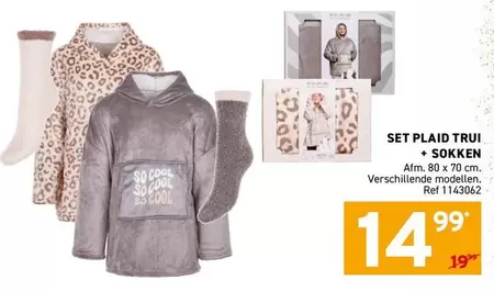 Cool - SET PLAID TRUI + SOKKEN