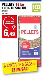 De - PELLETS 15 kg 100% RÉSINEUX