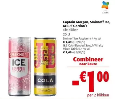 Ice, J&B of Gordon's