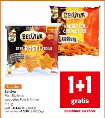 Rösti Étoile ou croquettes Four & Airfryer