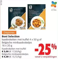 kaaskroketten met truffel 4 x 50 g of Belgische minikaaskroketjes