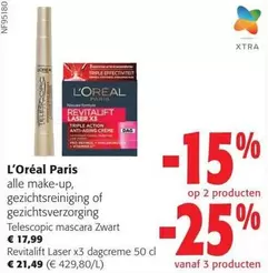 París - Telescopic mascara Zwart, Revitalift Laser x3 dagcreme 50 cl