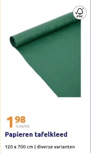 Papieren tafelkleed