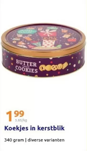 Koekjes in kerstblik