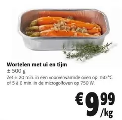 De - Wortelen met ui en tijm