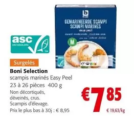 scampis marinés Easy Peel