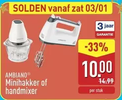 Minihakker of handmixer