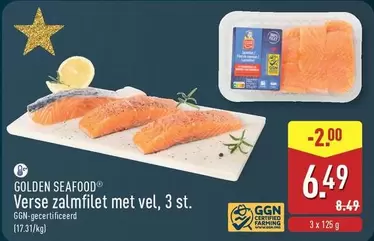 Verse zalmfilet met vel, 3 st.