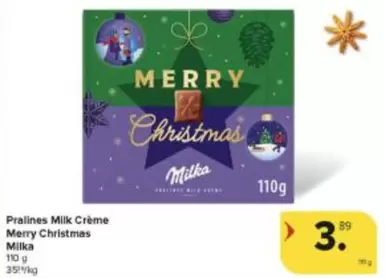Pralines Milk Crème Merry Christmas