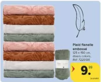 Plaid flanelle embosse