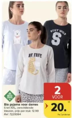 Be - Bio pyjama voor dames
