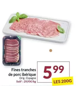 De - Fines tranches de porc ibérique