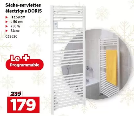 Sèche-serviettes électrique DORIS