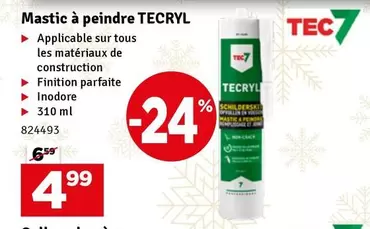 De - Mastic à peindre