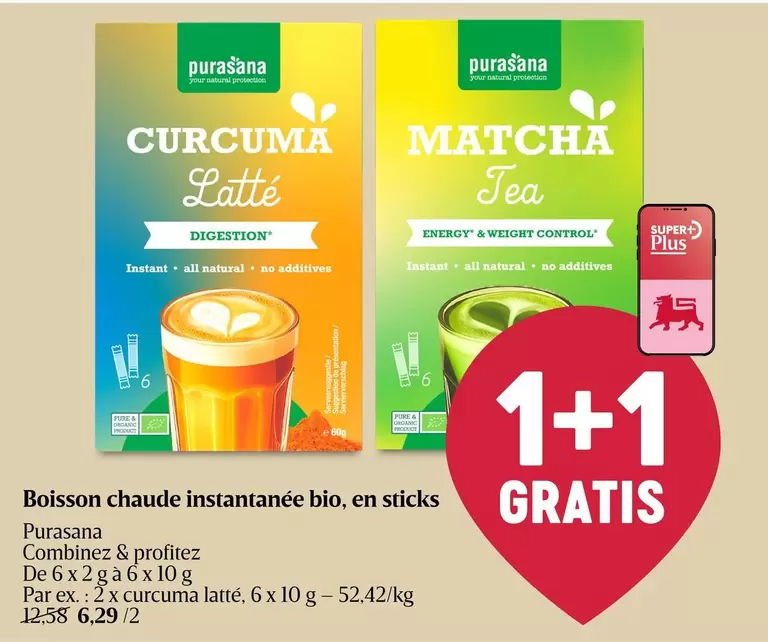 De - CURCUMA Latté, MATCHA Tea