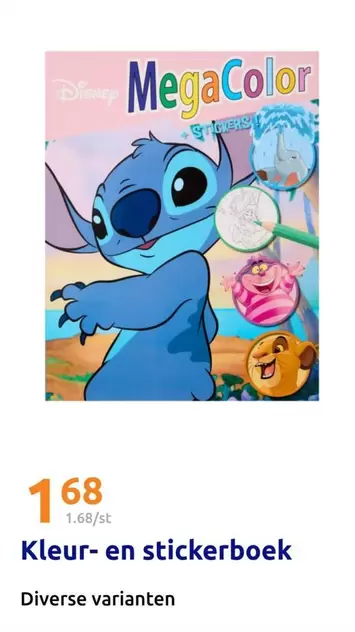 Disney - Kleur- en stickerboek