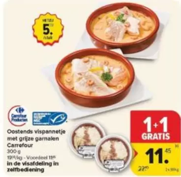 De - Oostends vispannetje met grijze garnalen