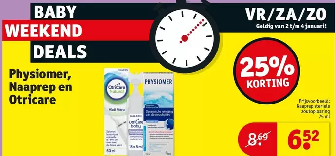 De - Physiomer, Naaprep en Otricare