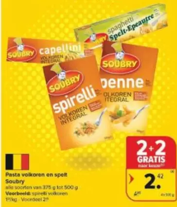 Pasta volkoren en spelt