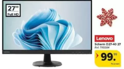 Lenovo - Scherm D27-40 27