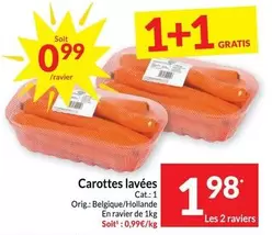 Cat - Carottes lavées