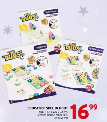 EDUCATIEF SPEL IN HOUT