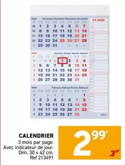 De - CALENDRIER