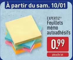 Feuillets mémo autoadhésifs