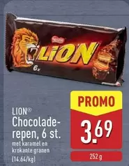Lion - Chocolade-repen, 6 st.