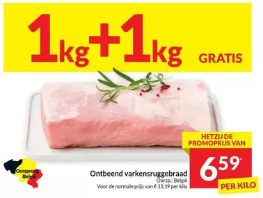 De - Ontbeend varkensruggebraad