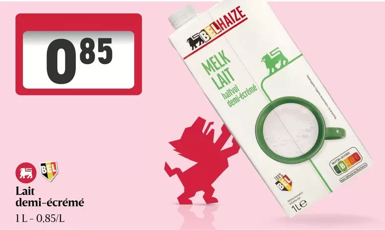 De - Lait demi-écrémé