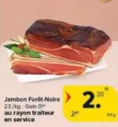 Jambon Forêt-Noire