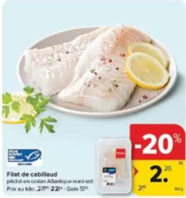 De - Filet de cabillaud