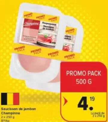 De - Saucisson de jambon Champinne