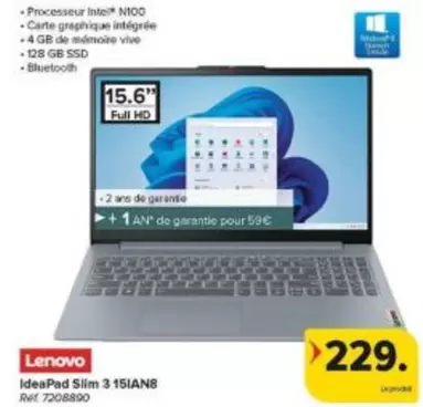 Lenovo - IdeaPad Slim 3 151AN8