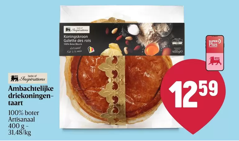 Ambachtelijke driekoningen-taart