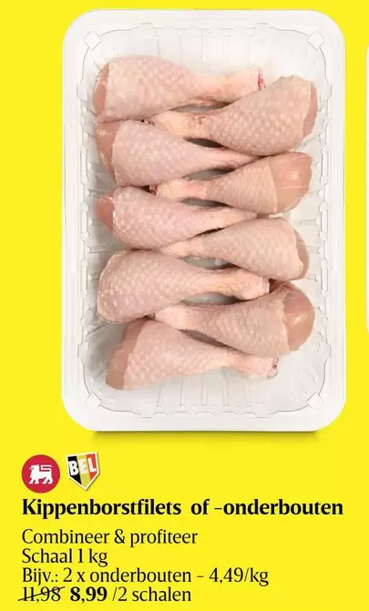 Kippenborstfilets of -onderbouten