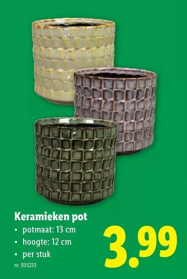 Keramieken pot
