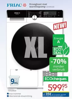 De - Droogkast met warmtepomp