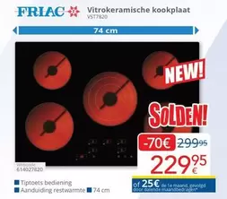 De - Vitrokeramische kookplaat VST7820