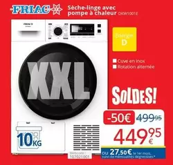 De - Sèche-linge avec pompe à chaleur DKW10018