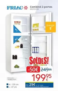 De - Combiné 2-portes