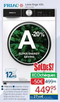 De - Lave-linge XXL WA122204