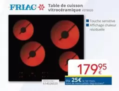 De - Table de cuisson vitrocéramique VST6020