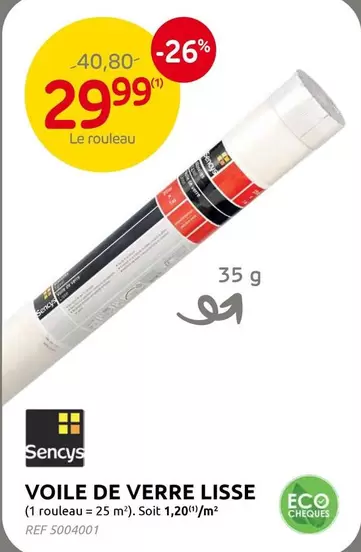 De - VOILE DE VERRE LISSE