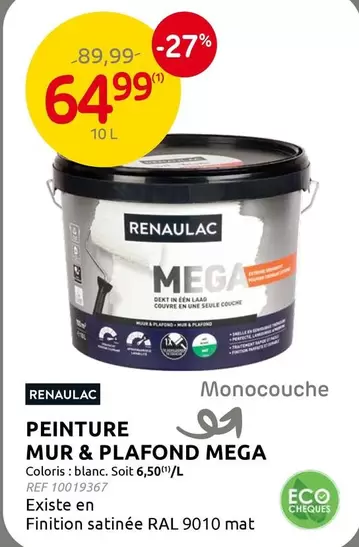 Mega - PEINTURE MUR & PLAFOND MEGA